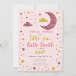 Convites Aniversário da Estrela Pequena Grelha