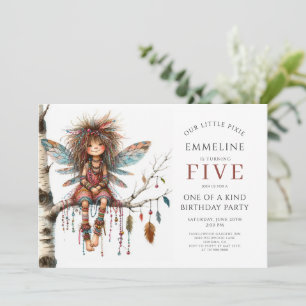 Convites Aniversário da Fada de Pixie Bonita