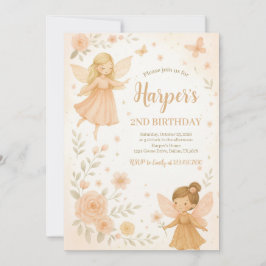 Convites Aniversário da Fada do Jardim Encantado