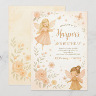 Convites Aniversário da Fada do Jardim Encantado