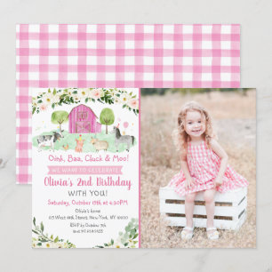 Convites Aniversário da Fazenda Rosa