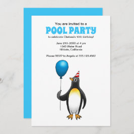 Convites Aniversário da Festa de Piscina de Verão