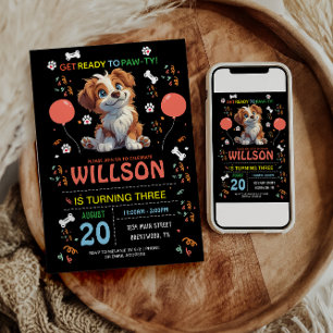 Convites Aniversário da Festa Puppy   Tema Cachorro das Cri