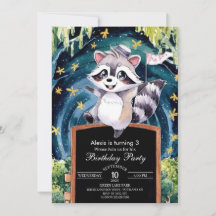 Aniversário da Floresta Raccoon Encantada