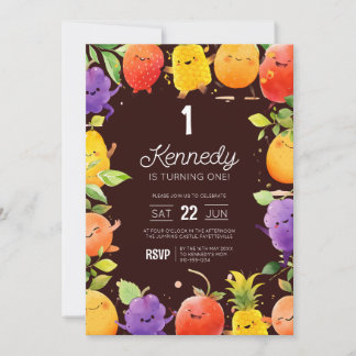 Convites Aniversário da Fruta de Verão