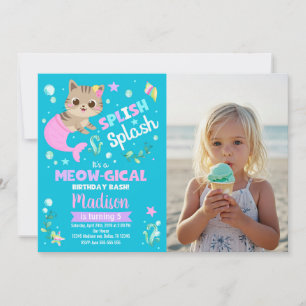 Convites Aniversário da Gata Sereia, Foto da Festa na Pisci