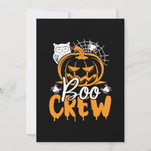 Convites Aniversário da Halloween Boo Crew
