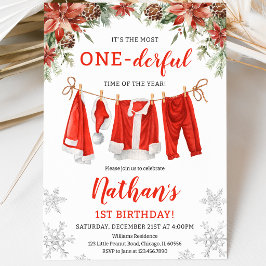 Convites Aniversário da Linha de Ropa do Papai Noel