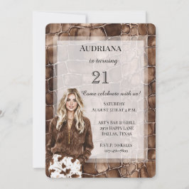 Convites Aniversário da Loura do Chocolate Castanho