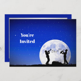 Convites Aniversário da Lua Cheia Azul