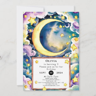 Convites Aniversário da Lua Mágica