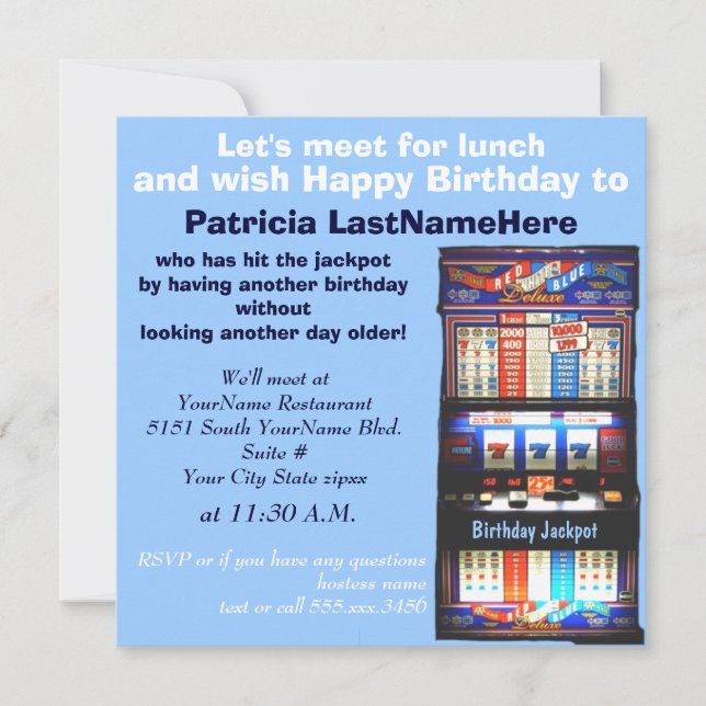 Convites Aniversário da Máquina de Sorteio (Frente)