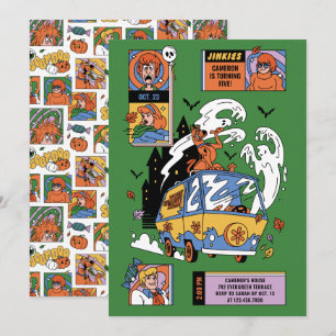 Convites Aniversário da Máquina Misteriosa Spooky-Doo