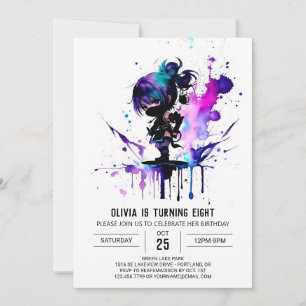 Convites Aniversário da Menina Digital Espiã Magia Ninja