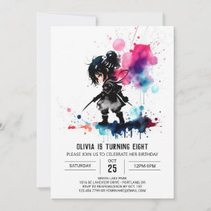 Convites Aniversário da Menina Digital Espiã Ninja