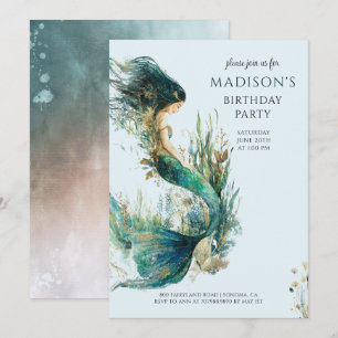 Convites Aniversário da Mereia Mágica