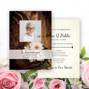 Convites Aniversário da Morte Ocidental do Boot Boot da Dai