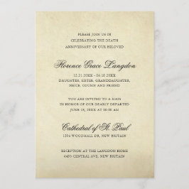 Convites Aniversário da Morte Vitoriana do Elegante