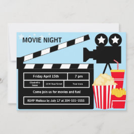 Convites Aniversário da Noite do Filme