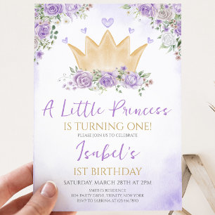 Convites Aniversário da Nossa Princesinha Roxa