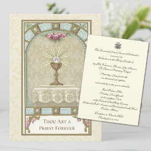 Convites Aniversário da Ordenação do Padre Católico