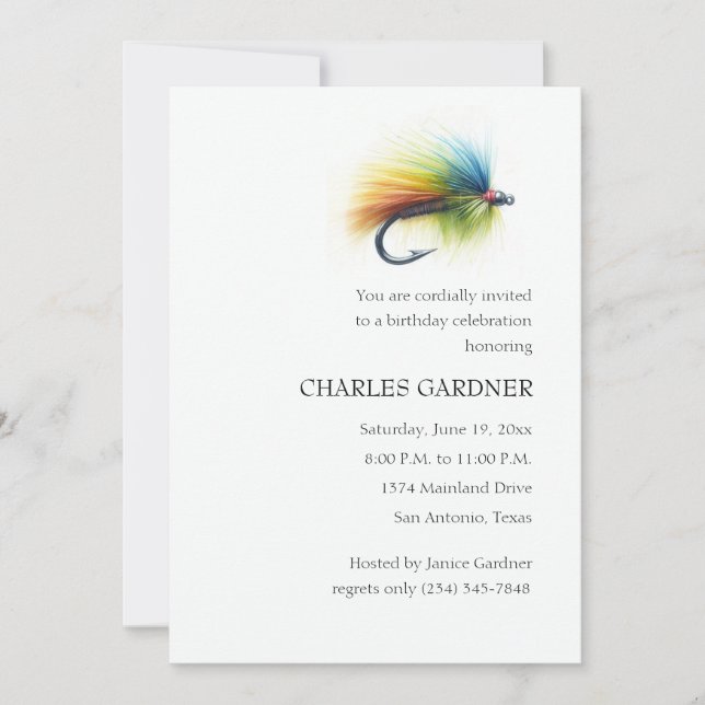 Convites Aniversário da Pesca de Voo (Frente)