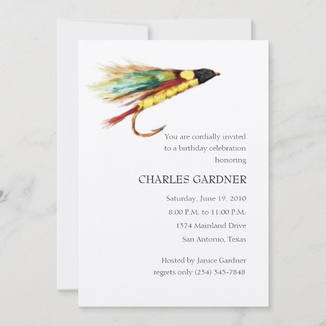 Convites Aniversário da Pesca de Voo (Frente)