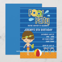 Convites Aniversário da Piscina