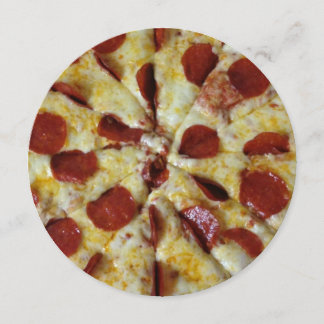 Convites Aniversário da Pizza Pepperoni