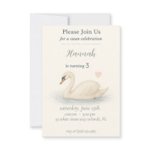 Aniversário da Princesa Elegante do Cisne