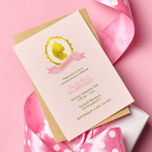 Convites Aniversário da Princesa Rosa Cameo