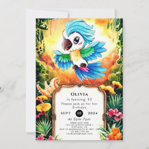 Convites Aniversário da Selva da Aquarela