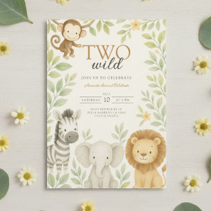 Convites Aniversário da Selva Selvagem Cafari