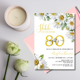 Convites Aniversário da Surpresa Floral de Margarida Branca