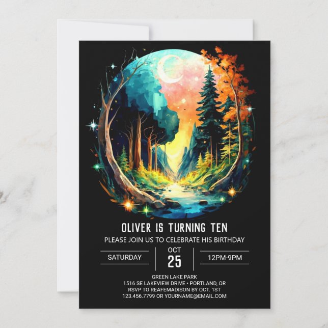 Convites Aniversário da Terra Maravilha da Madeira (Frente)
