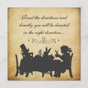 Convites Aniversário da Vintage Alice no País das Maravil