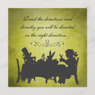 Convites Aniversário da Vintage Alice no País das Maravil