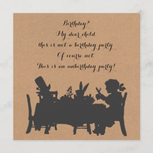 Convites Aniversário da Vintage Alice no País das Maravil