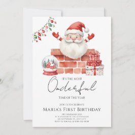 Convites Aniversário das Casas de Natal dos Papais noeis de