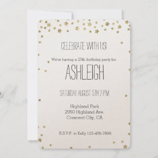 Convites aniversário das Estrelas Douradas