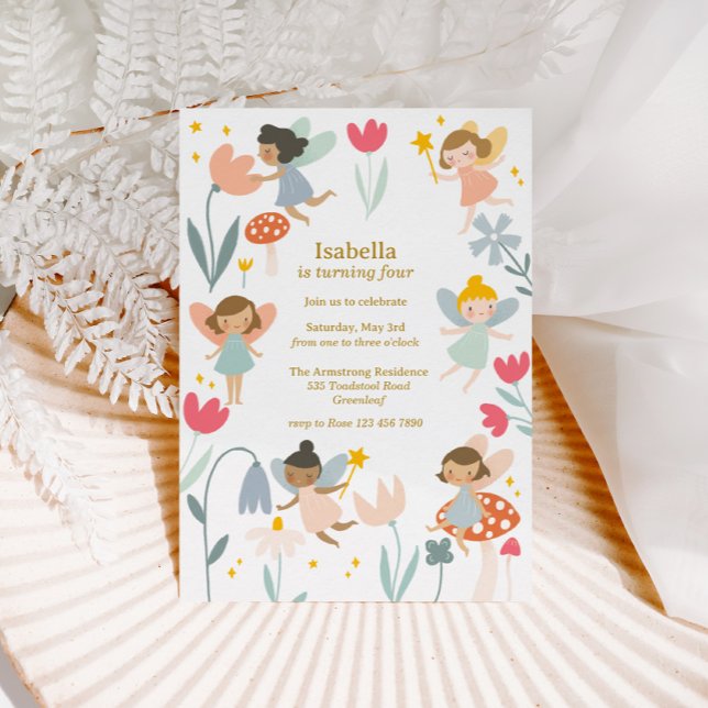 Convites Aniversário das Fadas Mágicas (Criador carregado)