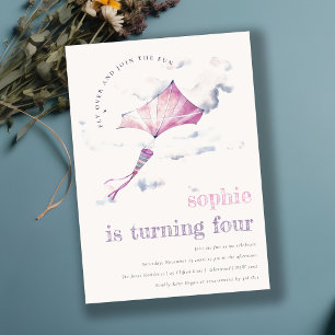 Convites Aniversário das Nuvens de Céu Vermelho e Corado-Ro