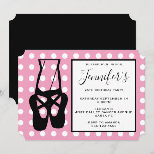 Convites Aniversário das Pernas e dos Balés