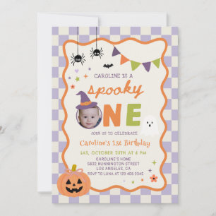Convites Aniversário de 1º Boo-Day Assustadoramente Fantasi