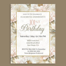 Aniversário de 101 anos da Elegante Peônia Rosa So