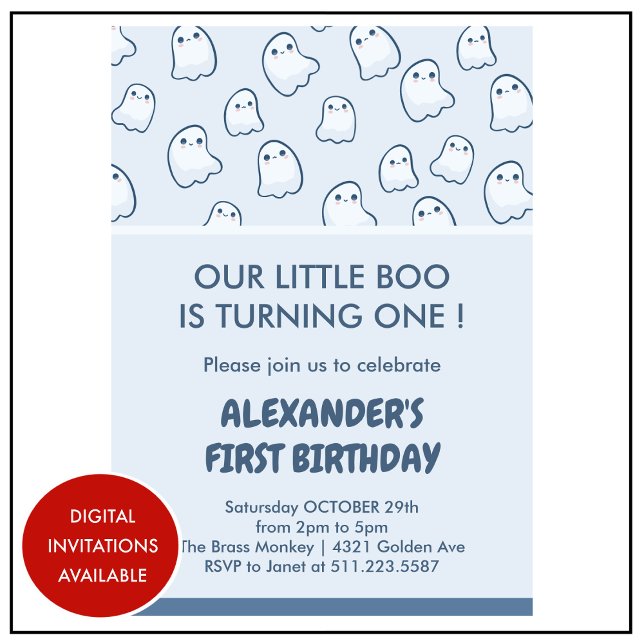 Convites Aniversário de 1 ano assombroso de Halloween boo (Halloween-1st-birthday-spooktacular-boo-invitation-1)