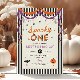 Convites Aniversário de 1 ano Assustador de Halloween