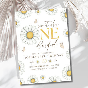 Convites Aniversário de 1 ano da Daisy Jardim de Verão Mara