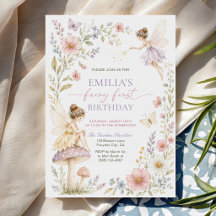 Aniversário de 1 ano da Fada das Flores em Aquarel