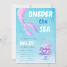 Aniversário de 1 ano da Sereia UMder o mar Azul Ec